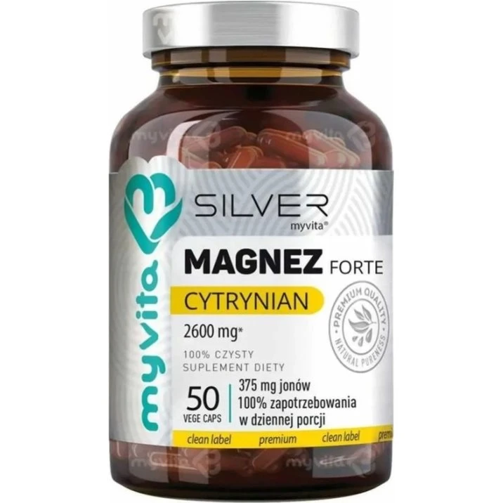 MyVita Silver Magnez Cytrynian Forte 50 kapsułek
