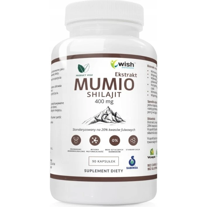 Wish Mumio 400 mg Shilajit Extract 90 kapsułek