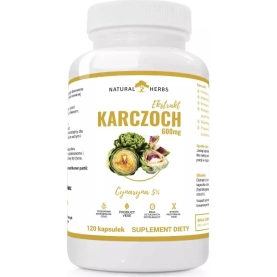Altopharma Natural Herbs Karczoch 600 mg – 120 kapsułek