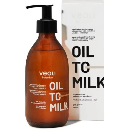 Veoli Botanica Oil To Milk: Olejek myjący z imbirem i wit. E, 290ml