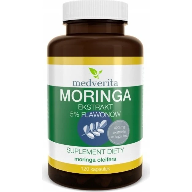 Medverita Moringa 120 kapsułek (5% flawonów)