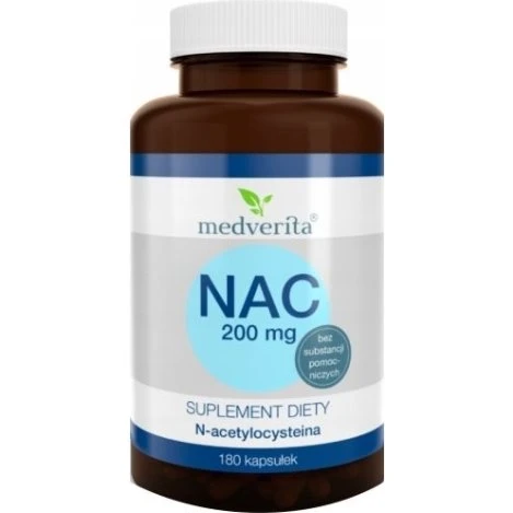 Medverita NAC 200 mg N-acetyl-L-cysteina 180 kapsułek