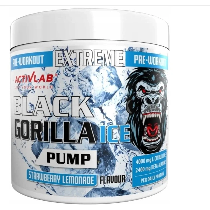 Activlab Black Gorilla Ice Pump Truskawka-Lemoniada 300g