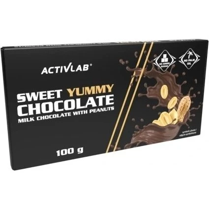 Activlab Sweet Yummy Chocolate Czekolada Mleczna z Orzechami 100g