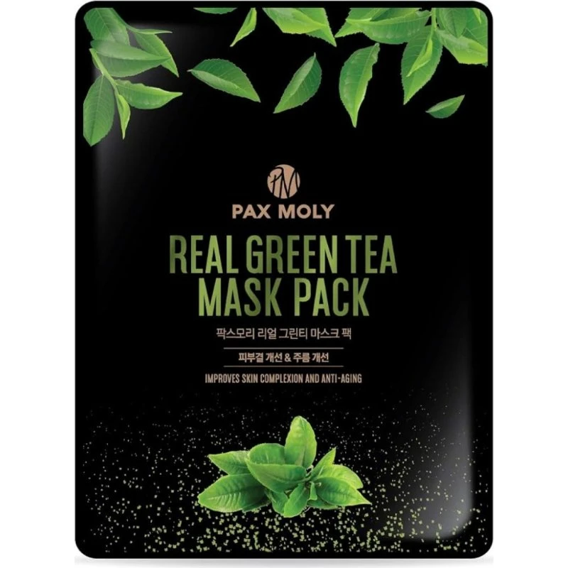 PAX MOLY Real Green Tea Mask Pack - Maska w płachcie 25ml