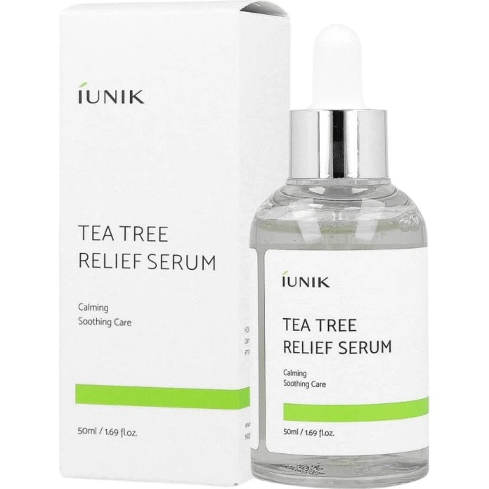 iUNIK Tea Tree Relief Serum - Kojące serum do twarzy, 50 ml
