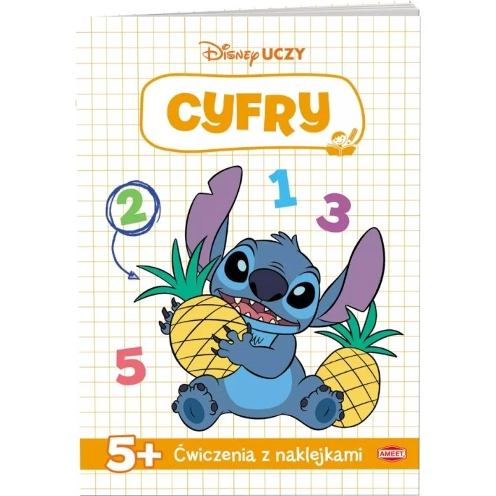 Disney uczy Stitch: Ćwiczenia z naklejkami - Cyfry