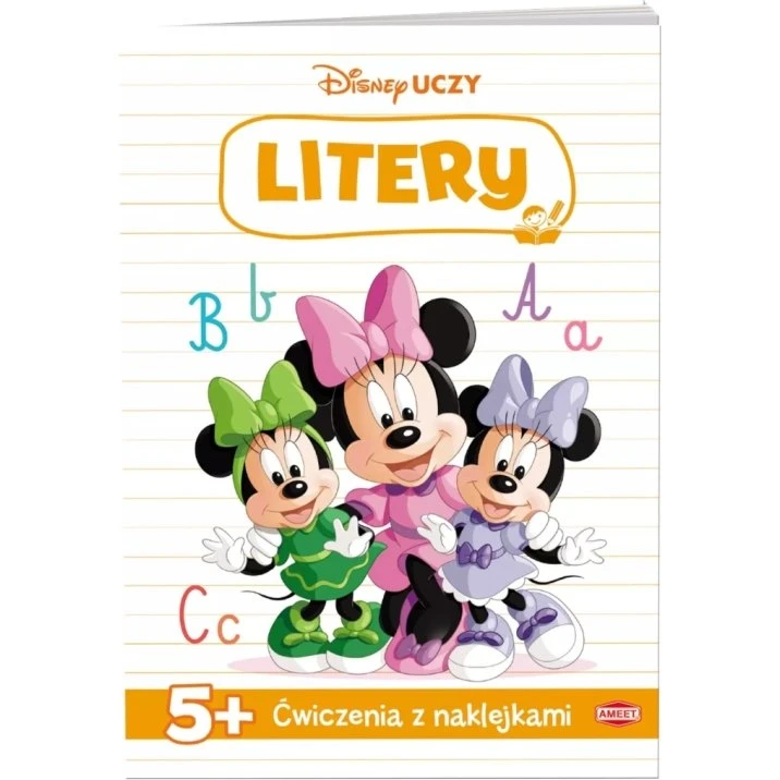 Disney Uczy Minnie: Ćwiczenia z naklejkami - Litery