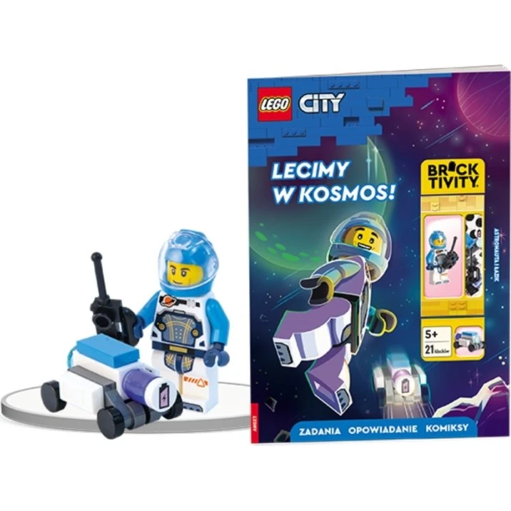 LEGO City Lecimy w kosmos: książka + minifigurka Quasara Gordona