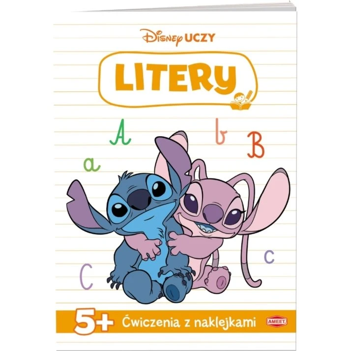 Disney Uczy: Stitch - Ćwiczenia z naklejkami: Litery