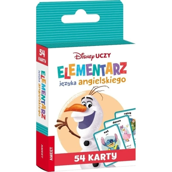 Disney Uczy: Elementarz języka angielskiego - Karty (52 szt.)