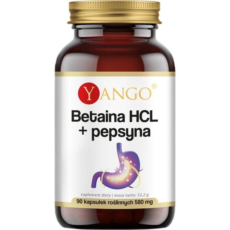 Yango Betaina HCL + Pepsyna 90 kapsułek