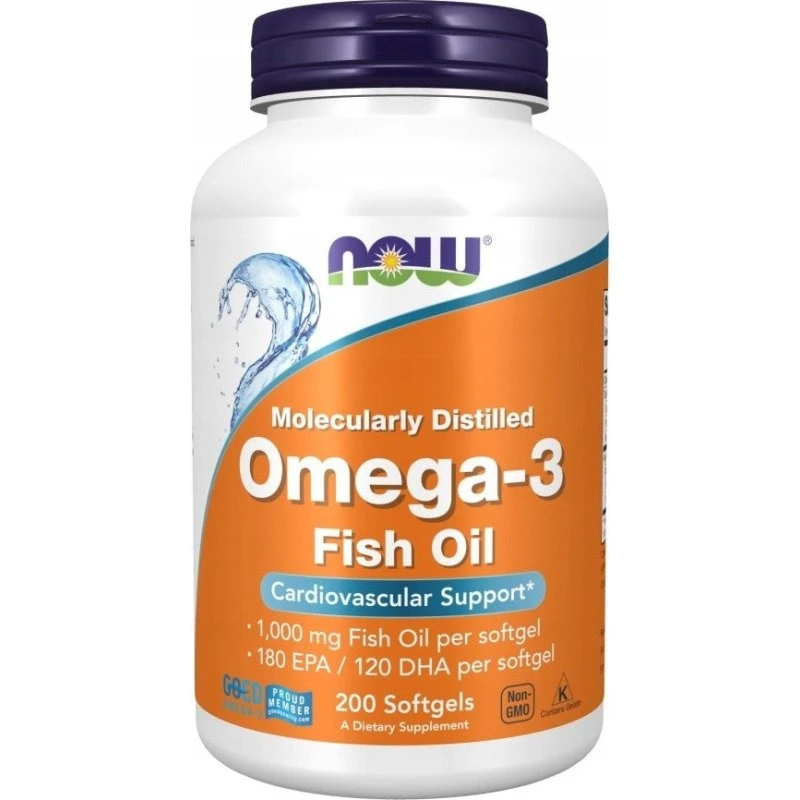 Now Foods Omega 3 Fish Oil 200 Softgels