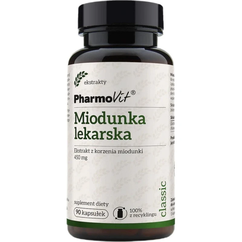 Pharmovit Miodunka Lekarska Ekstrakt 450 mg 90 Kapsułek