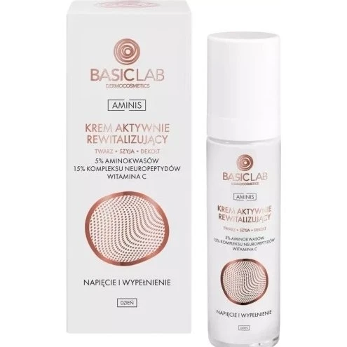 BasicLab Aminis Krem aktywnie rewitalizujący Napięcie i Wypełnienie 50 ml