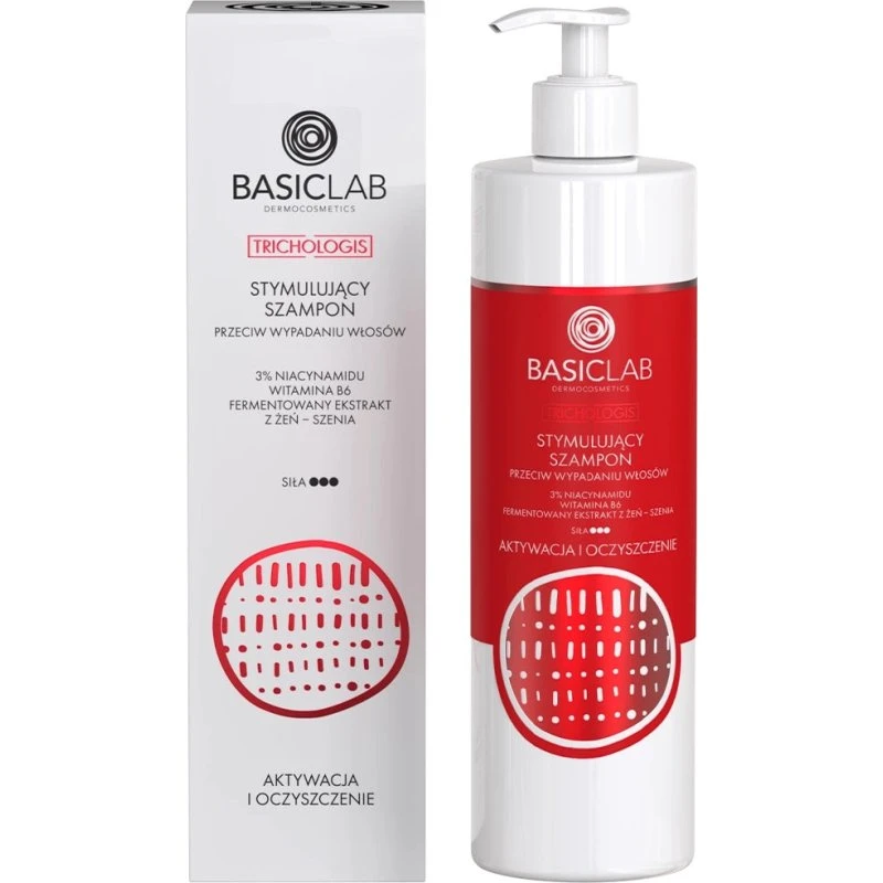 BasicLab Trichologis szampon stymulujący przeciw wypadaniu włosów 300ml