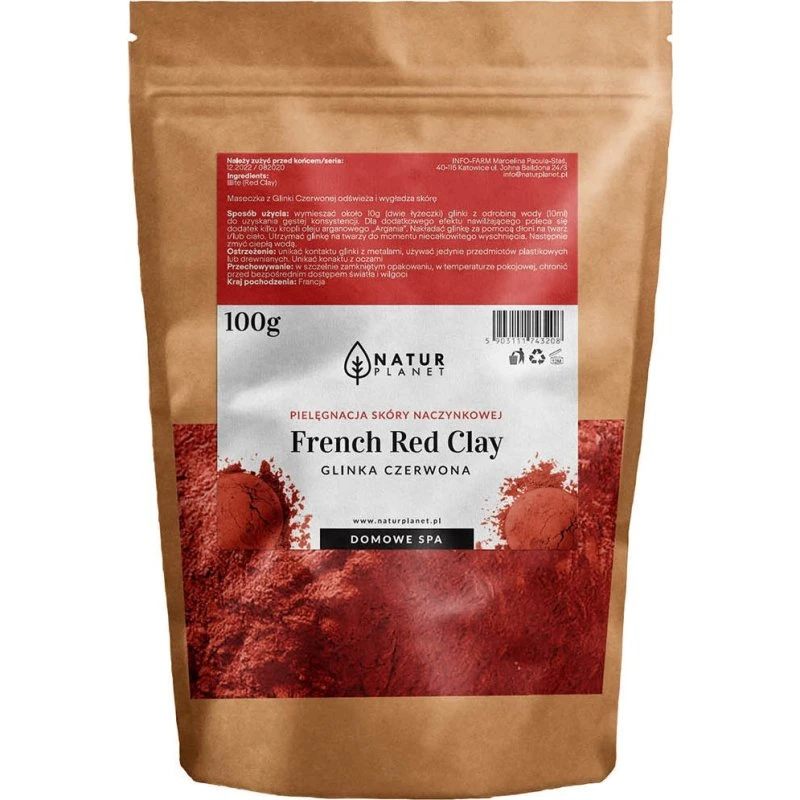 Natur Planet Glinka czerwona oryginalna francuska 100g