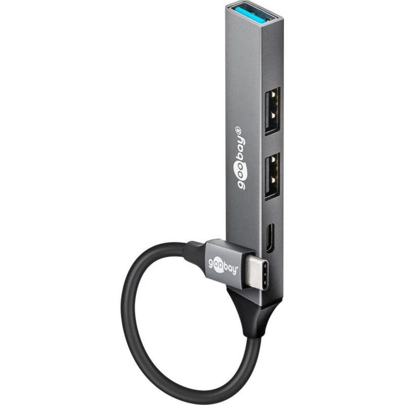 GOOBAY 74459 Hub USB-C 4-portowy slim 5 Gbit/s