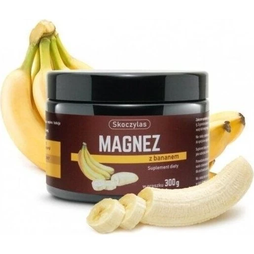 Skoczylas Magnez z Bananem 240g - Cytrynian Magnezu w proszku