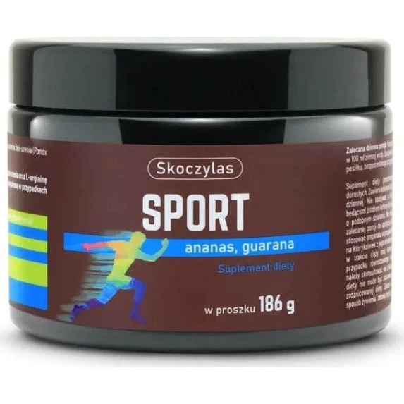 Skoczylas Sport Ananas z Guaraną - Suplement Przedtreningowy 186g