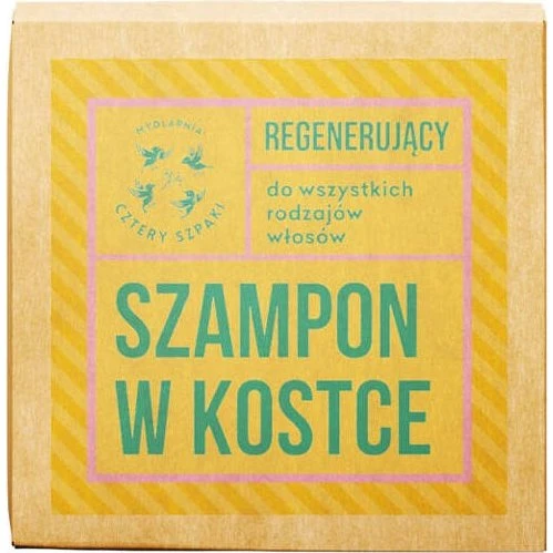 4 Szpaki Regenerujący Szampon w Kostce Eukaliptus Cytryna 75g