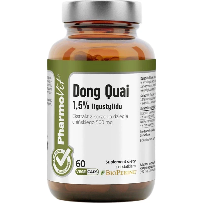 Pharmovit Dzięgiel Chiński Dong Quai 500 mg 60 kapsułek