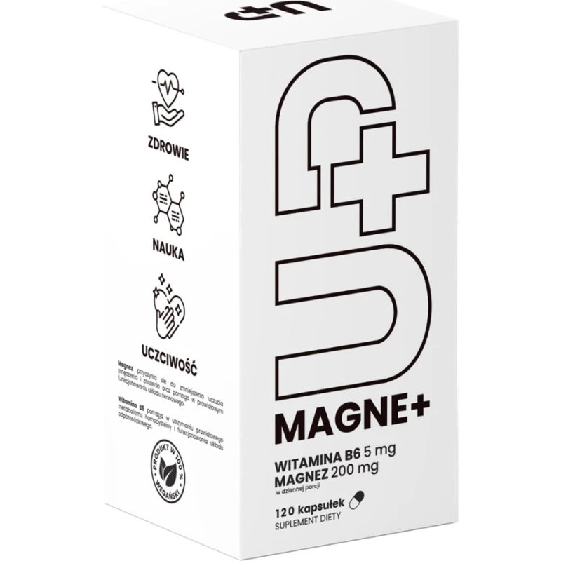 UP Health Pharma Magne+ Magnez z Witaminą B6, 120 kapsułek