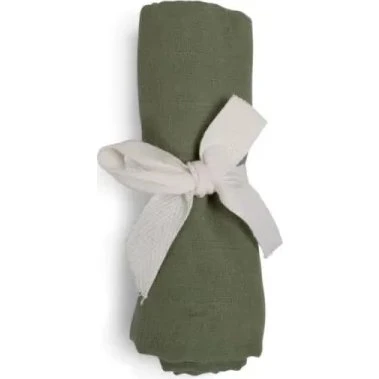 Filibabba Pieluszka muślinowa Oil Green 65x65 cm