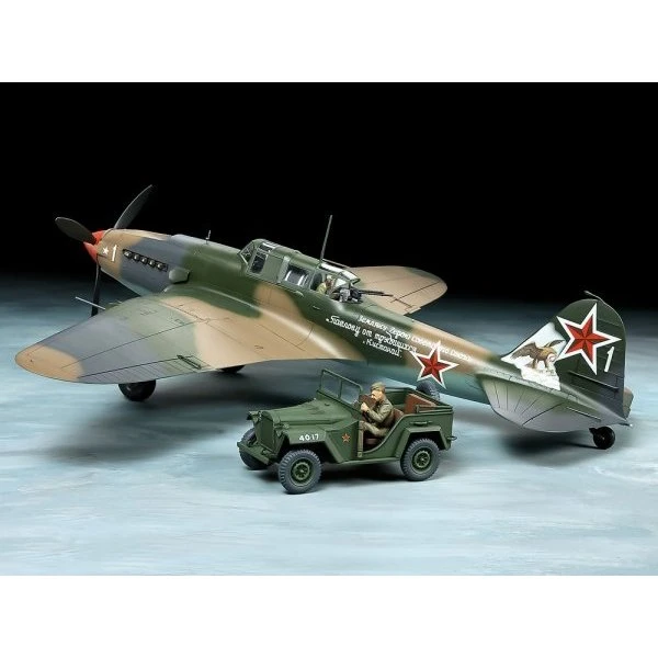 Tamiya 25212 Ił-2 Shturmovik & GAZ-67B 1:48
