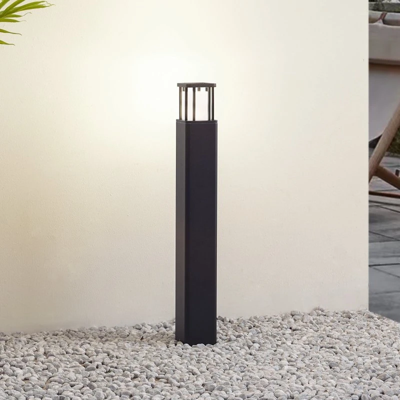 Lucande Dakil LED Słupek Oświetleniowy Czarny 65 cm