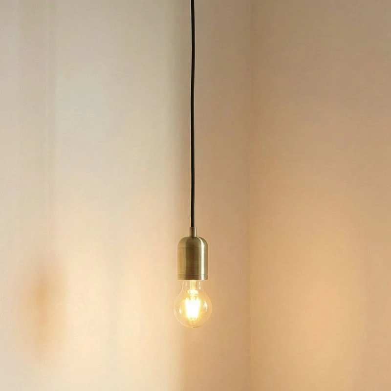 Lindby Hattie Lampa wisząca, mosiądz, E27, Ø 4,7 cm