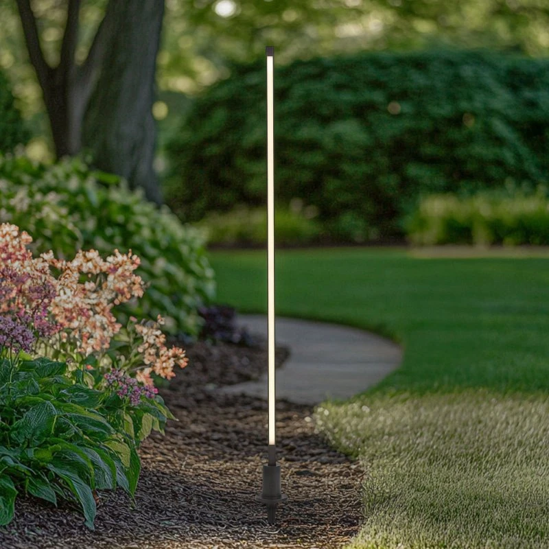 Lindby Słupek oświetleniowy LED Neano 120 cm czarny IP65