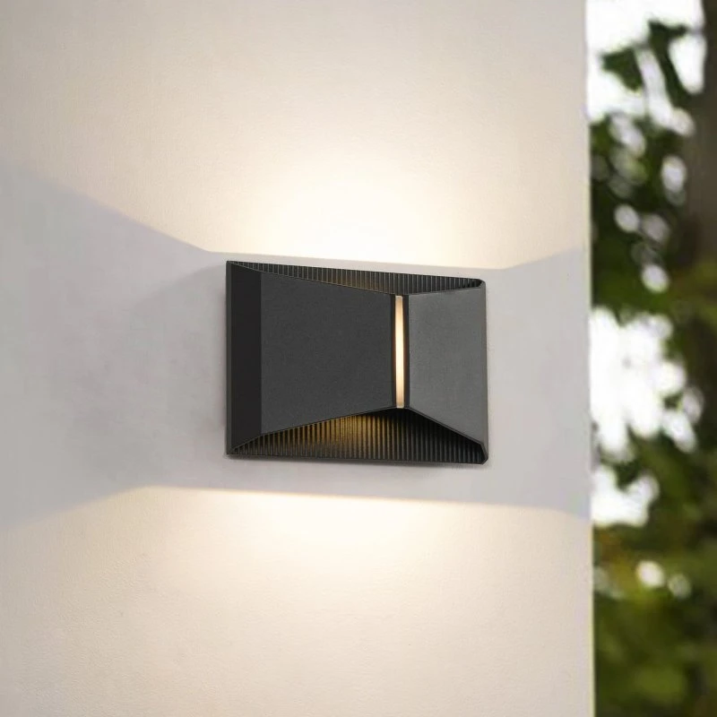 Lindby Anlira Kinkiet Zewnętrzny LED Up & Down, Czarny, IP65