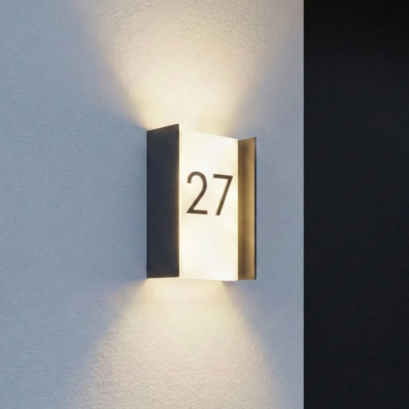 Lindby Kinkiet zewnętrzny LED Selqa, antracyt, IP65