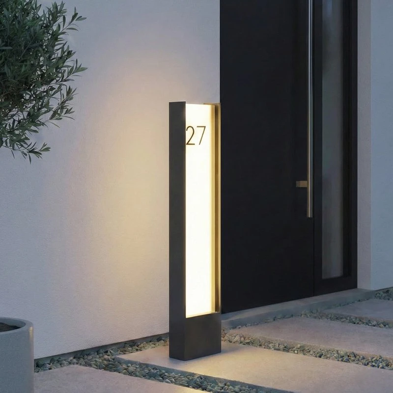 Lindby Słupek oświetleniowy LED Selqa, antracytowy, IP65