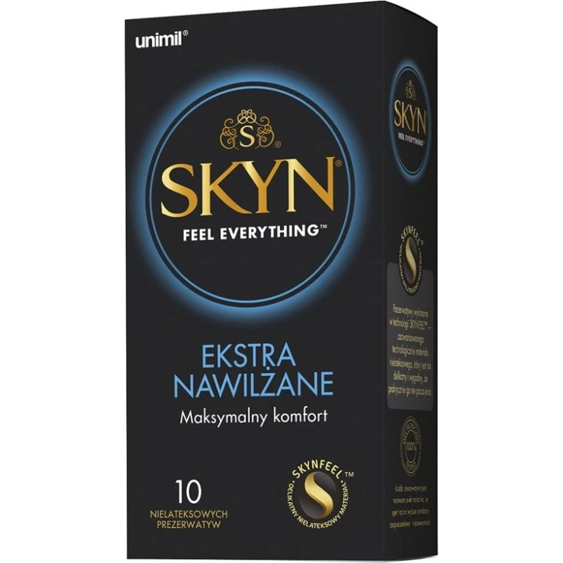 Prezerwatywy SKYN Extra Nawilżane nielateksowe 10 sztuk