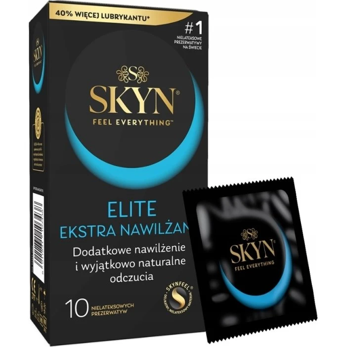 Skyn Elite Ekstra Prezerwatywy Nawilżane 10 sztuk