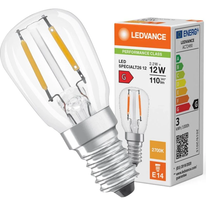 LEDVANCE Żarówka LED T26 E14 1,3W 2700K Ciepła Biała