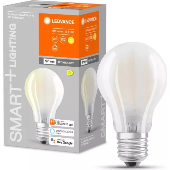 LEDVANCE SMART+ WiFi Filament E27 7,5W 2700K Ciepła