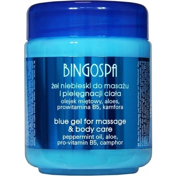 BINGOSPA Żel niebieski do masażu 500 g
