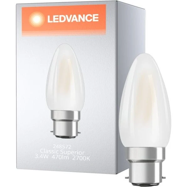 LEDVANCE Żarówka S CLB40 DIM 3,4W 2700K B22d FILAMENT