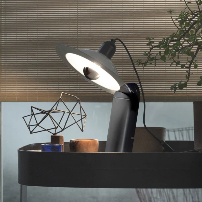Stilnovo Lampiatta Lampa ścienna i stołowa LED, czarna