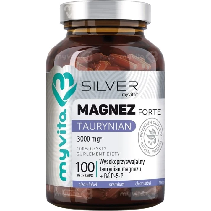 MyVita Silver Magnez Taurynian Forte 100 kapsułek