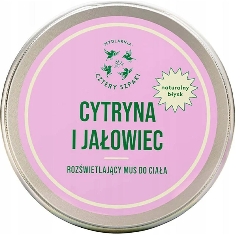 4 Szpaki Mus do ciała Cytryna i Jałowiec Rozświetlający 150ml