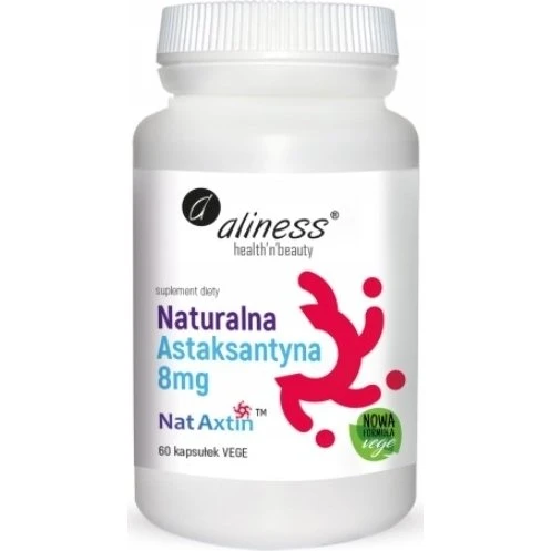 Aliness Naturalna Astaksantyna NatAxtin 8mg 60 kapsułek