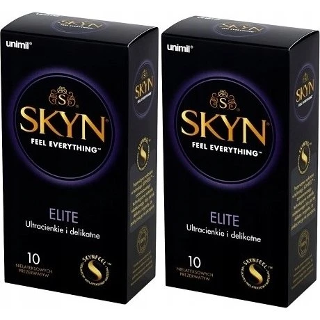 Unimil Skyn Elite prezerwatywy nielateksowe 10 sztuk x2