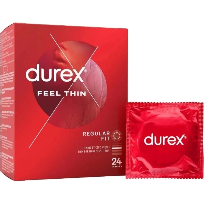 Durex Feel Thin Classic cienkie prezerwatywy 24 szt.