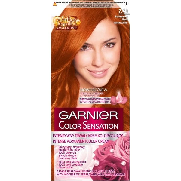 Garnier Color Sensation 7.40 Bursztynowa Miedź