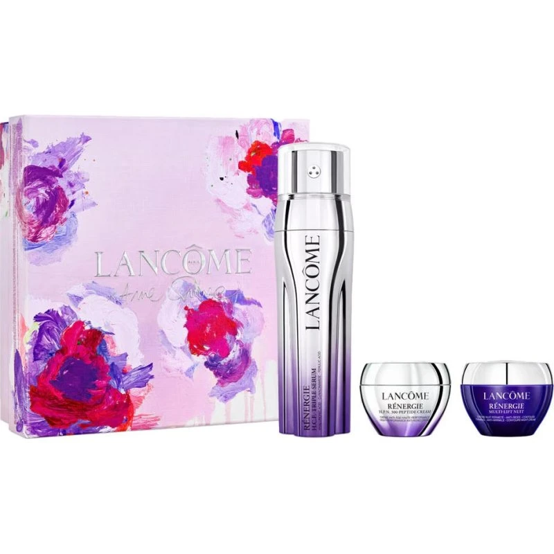 Lancôme Renergie zestaw: serum 50ml, krem dzień 15ml, krem noc 15ml