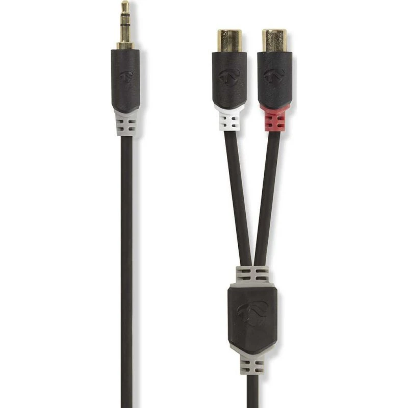 Nedis Adapter 3.5mm M - 2x RCA F 0,2 m